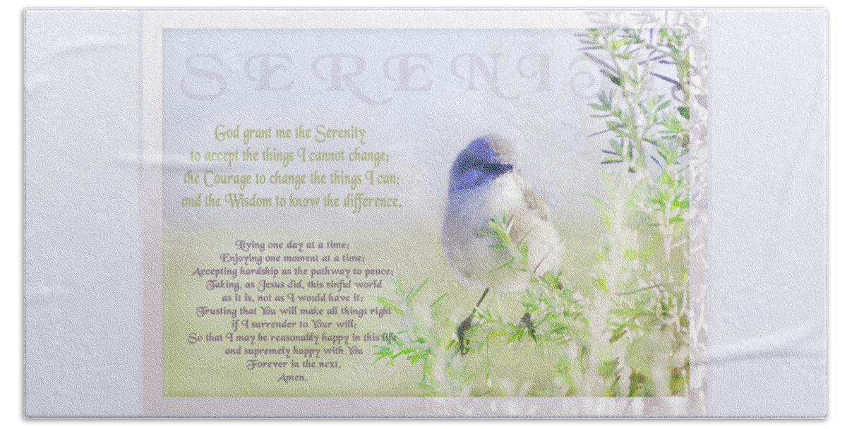 Animals Bath Towel featuring the photograph Serenity Prayer by Holly Kempe