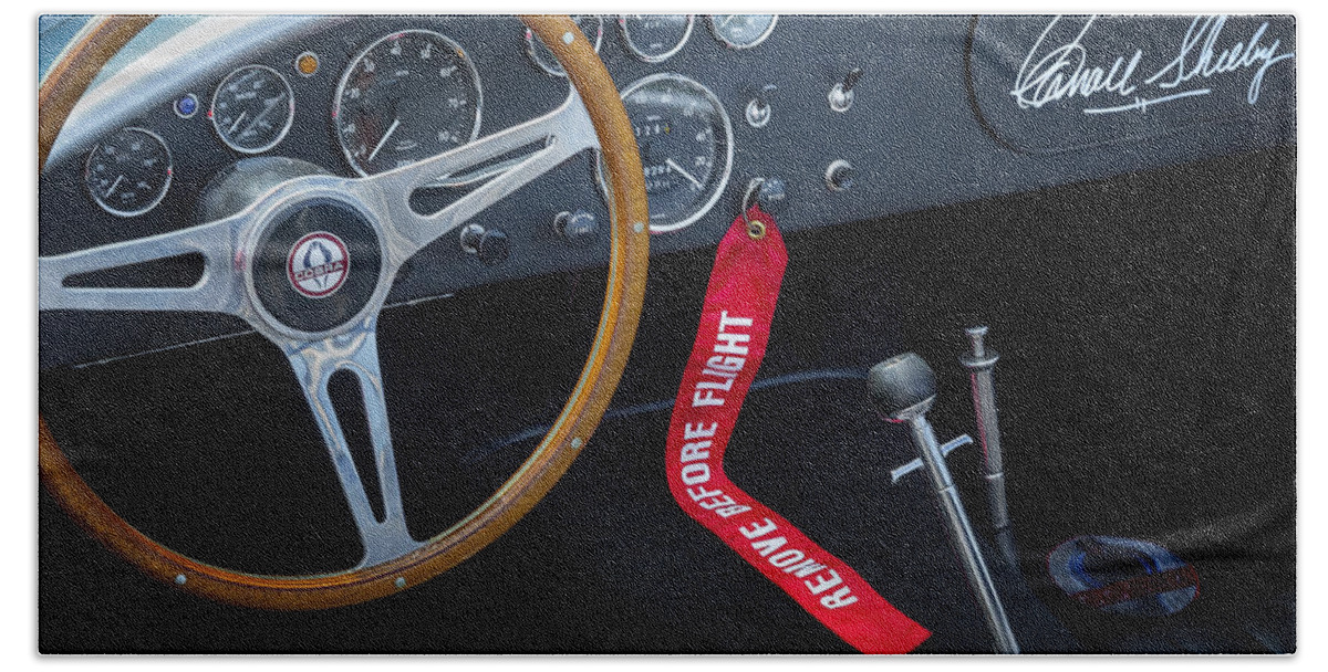 Car Bath Towel featuring the photograph Shelby Cobra by Bill Wakeley