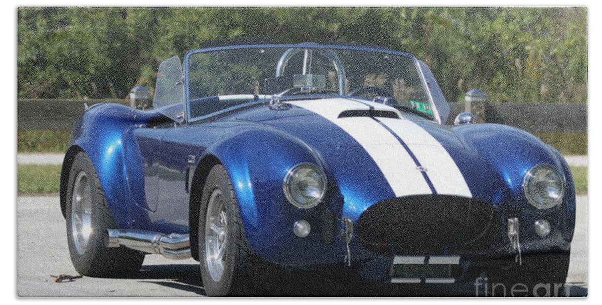 Shelby Cobra Hand Towel featuring the photograph Shelby Cobra by Christiane Schulze Art And Photography