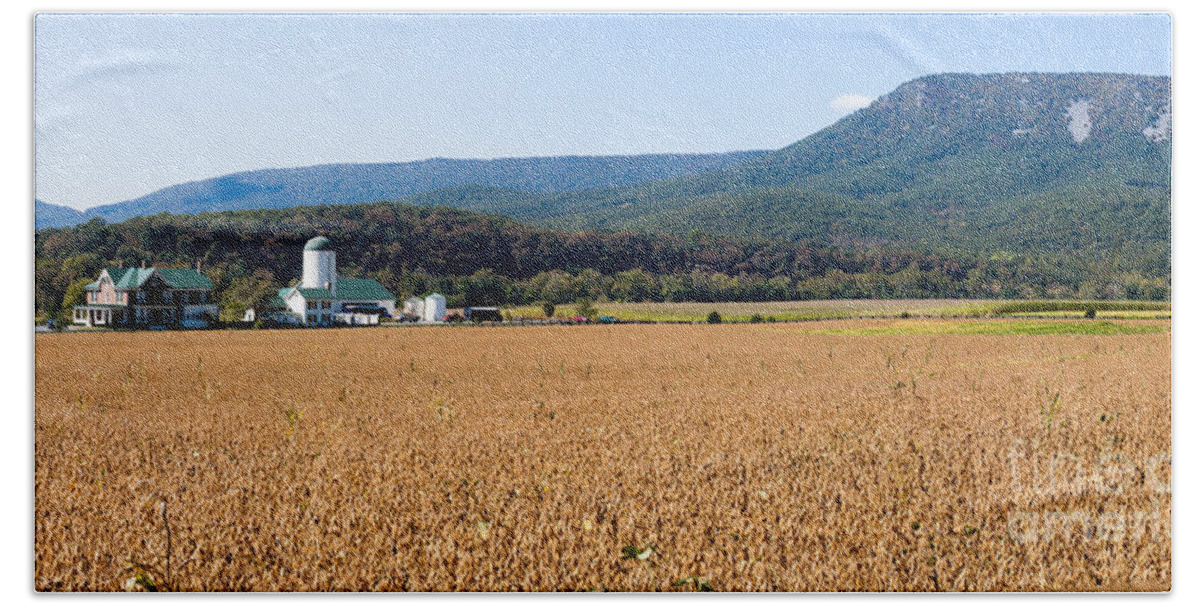 Farm Hand Towel featuring the photograph Shenandoah Valley Panorama by Thomas Marchessault