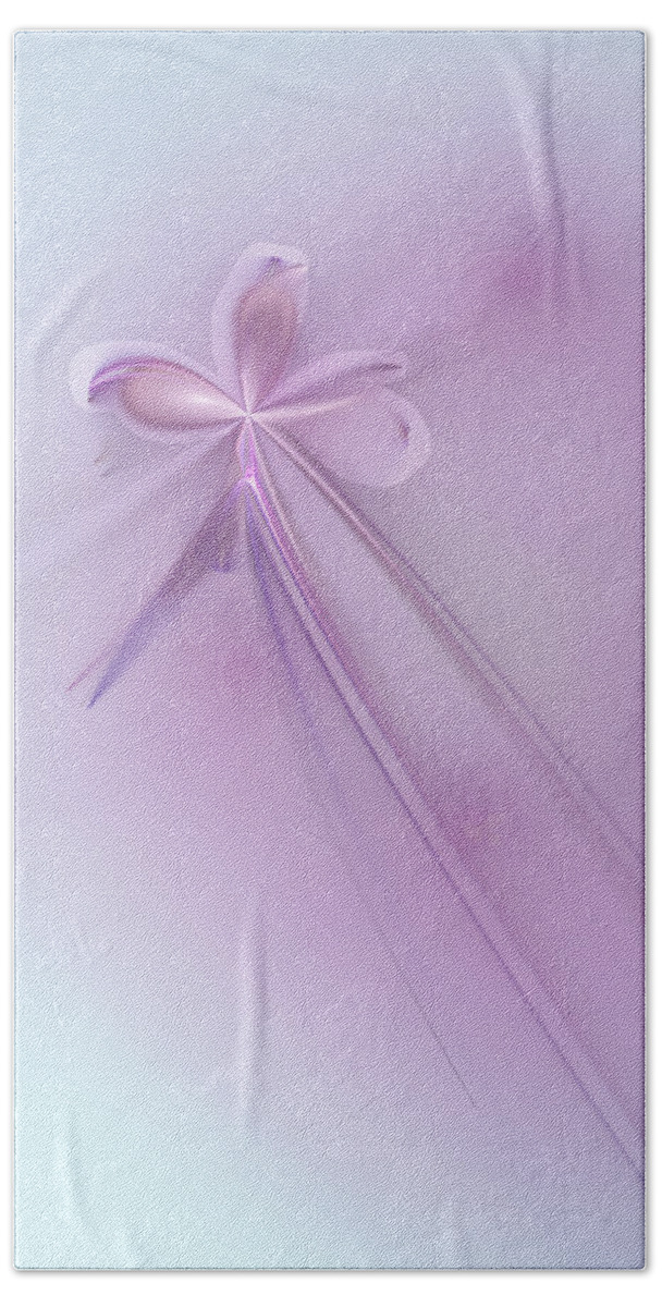 Shooting Violets Bath Sheet featuring the digital art Shooting Violets by Victoria Harrington