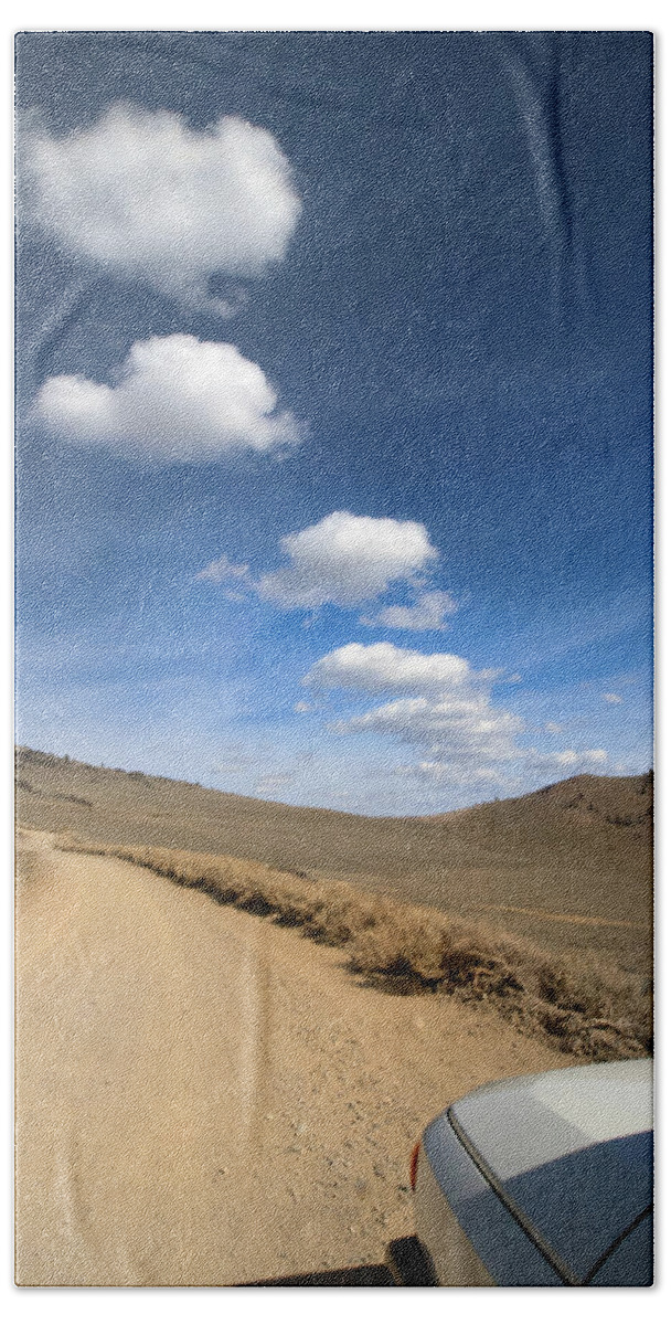 White Mountains Bath Towel featuring the photograph Signals ... Along the Bristlecone Pine Highway, White Mountains, California. by Joe Schofield