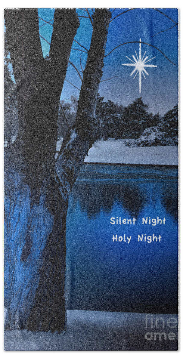 Landscape Bath Towel featuring the photograph Silent Night by Betty LaRue