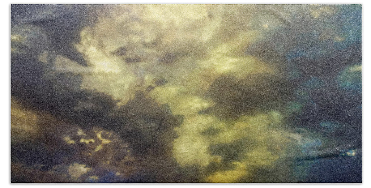 Sky Moods Bath Towel featuring the photograph Sky Moods - Abstract by Glenn McCarthy Art and Photography