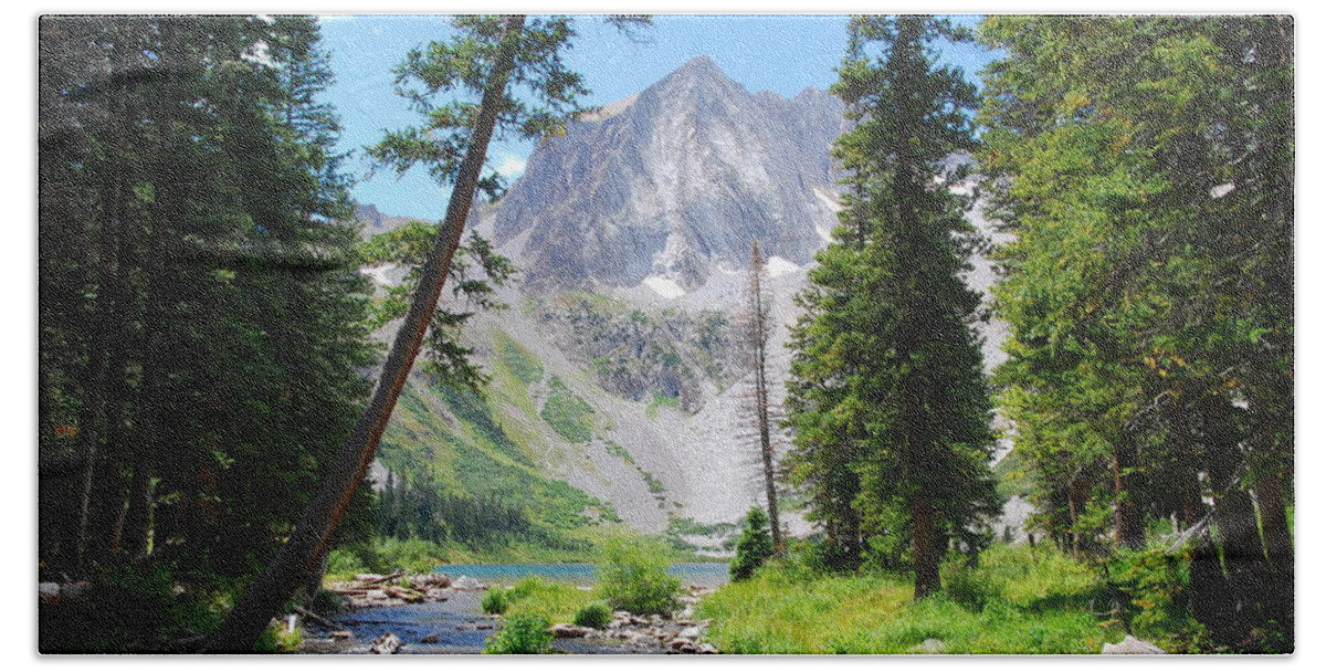 Snowmass Bath Towel featuring the photograph Snowmass Peak Landscape by Cascade Colors