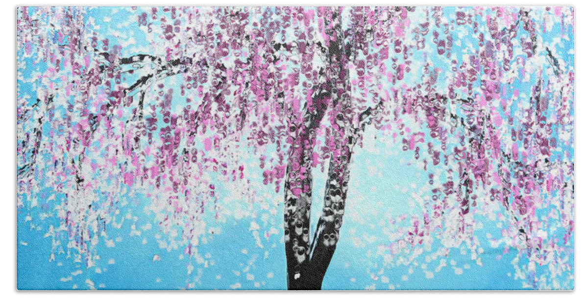 Spring Time Hand Towel featuring the digital art Spring Tree by Kume Bryant