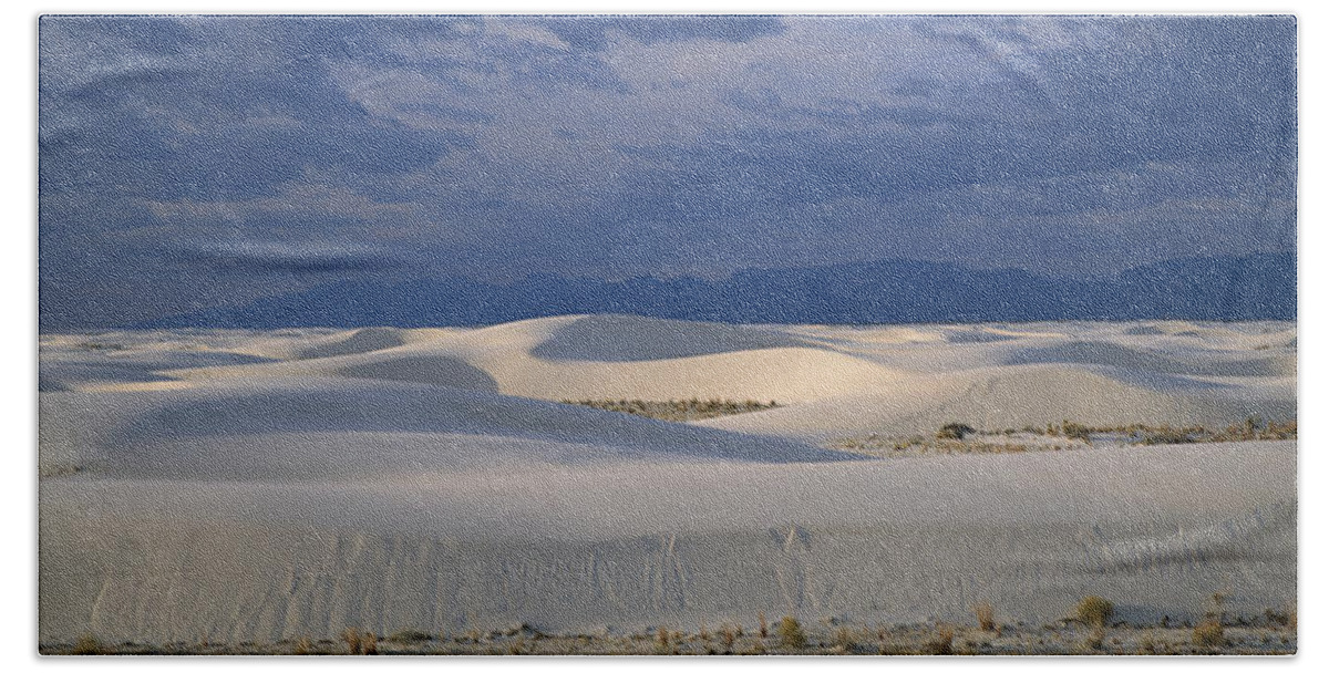 Feb0514 Bath Towel featuring the photograph Soaptree Yucca In Gypsum Dunes White by Konrad Wothe