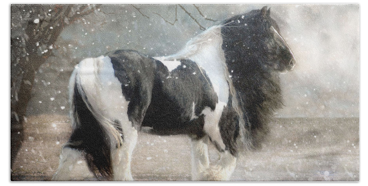 Horse Photographs Hand Towel featuring the photograph Solitary by Fran J Scott