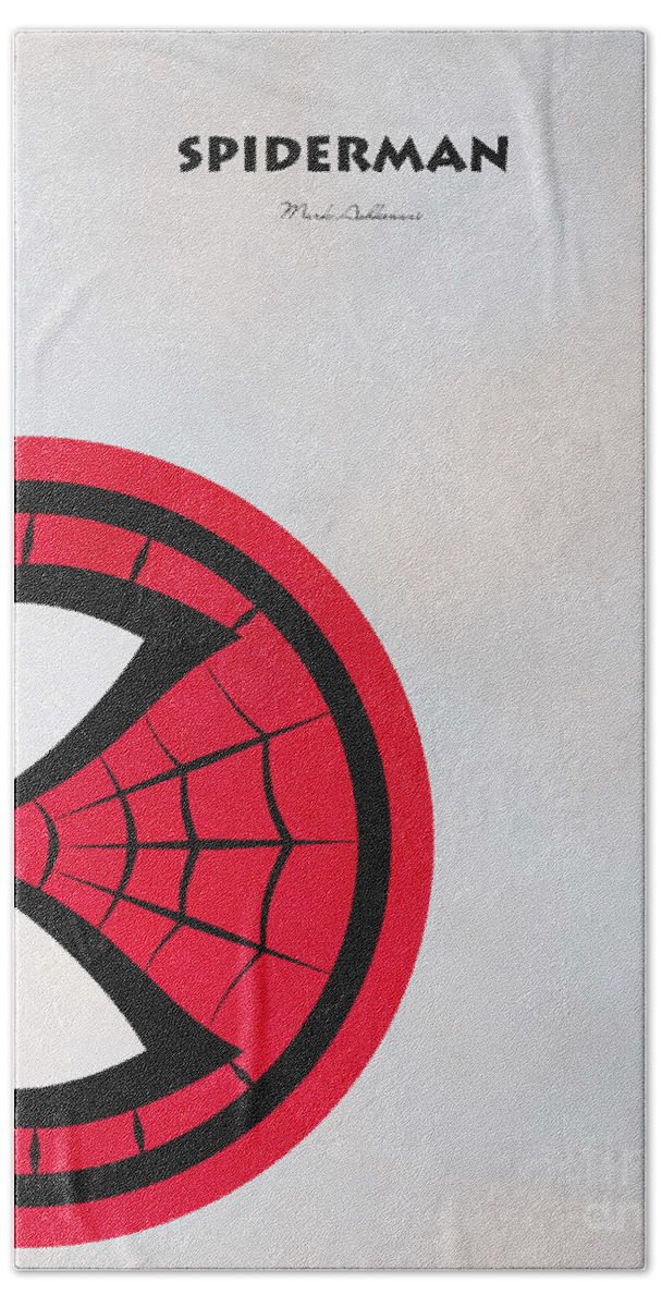 Spiderman Hand Towel featuring the digital art Spiderman 6 by Mark Ashkenazi