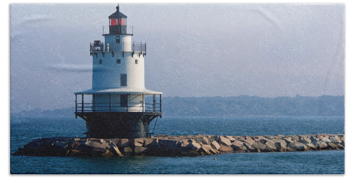 America Bath Towel featuring the photograph Spring Point Lighthouse by David Kay