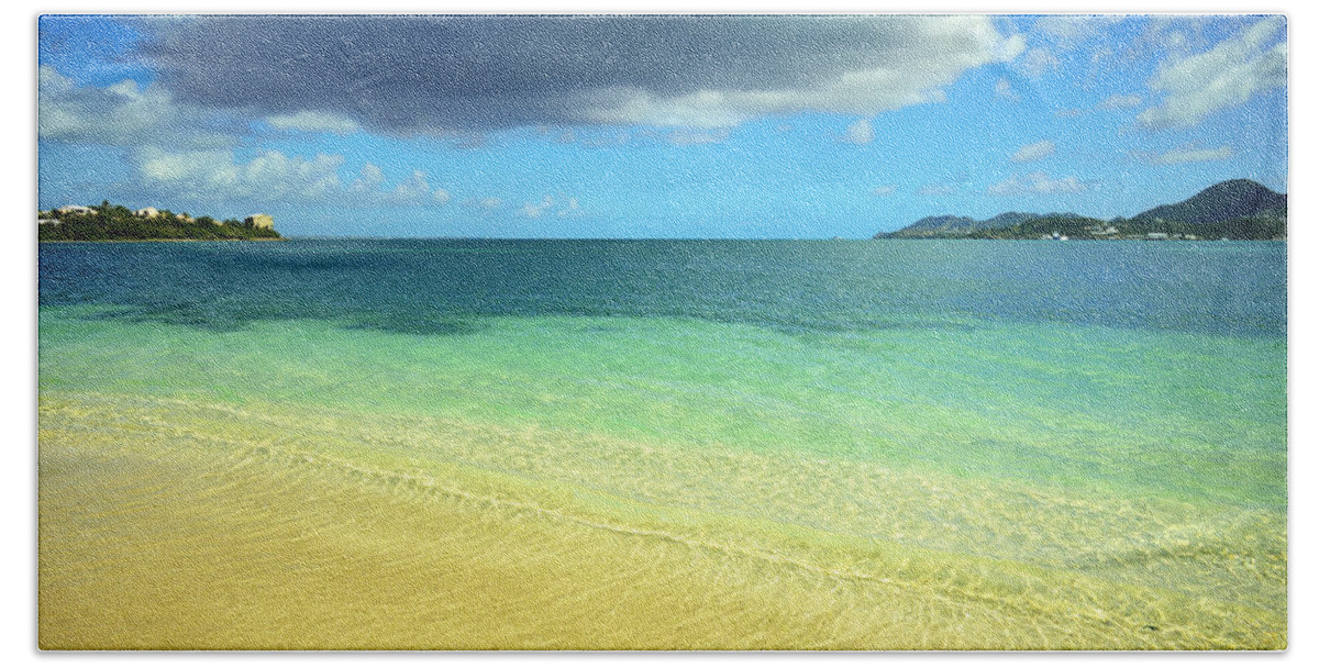 Caribbean Bath Towel featuring the photograph St. Maarten Tropical Paradise by Luke Moore