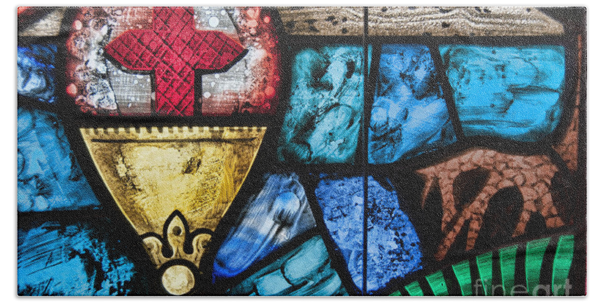 Church Bath Towel featuring the photograph Stained Glass by David Arment