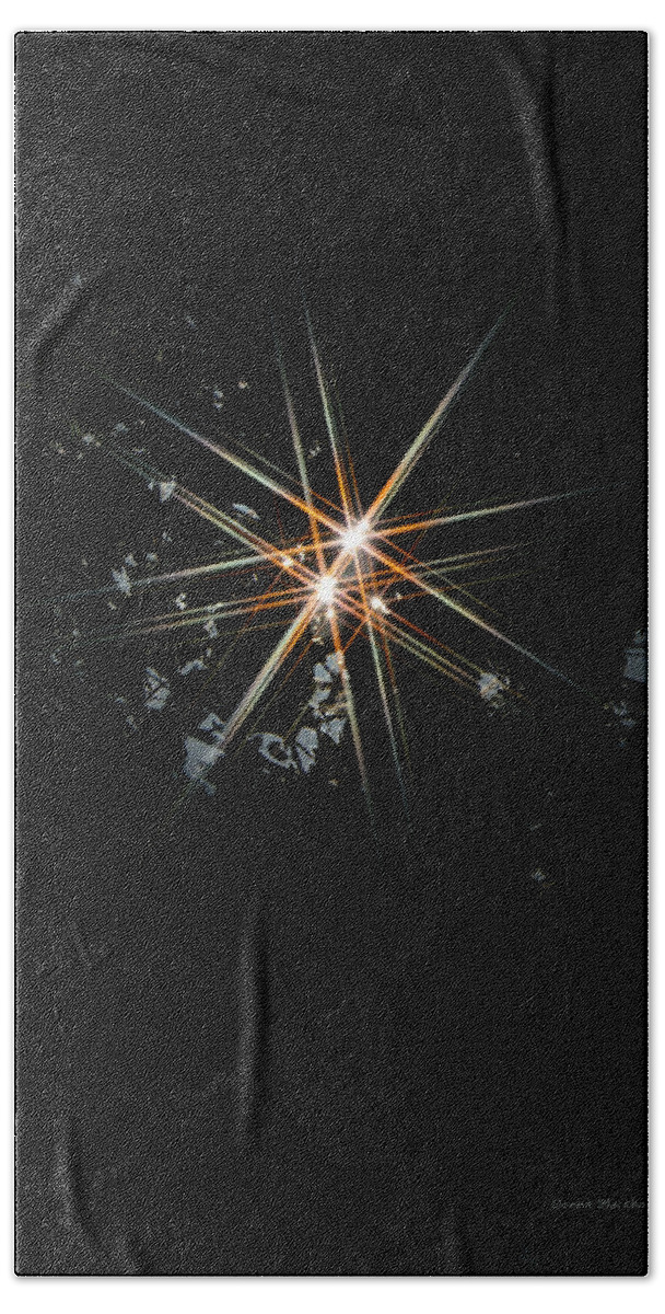 Star Bath Sheet featuring the photograph Star Bright by Donna Blackhall