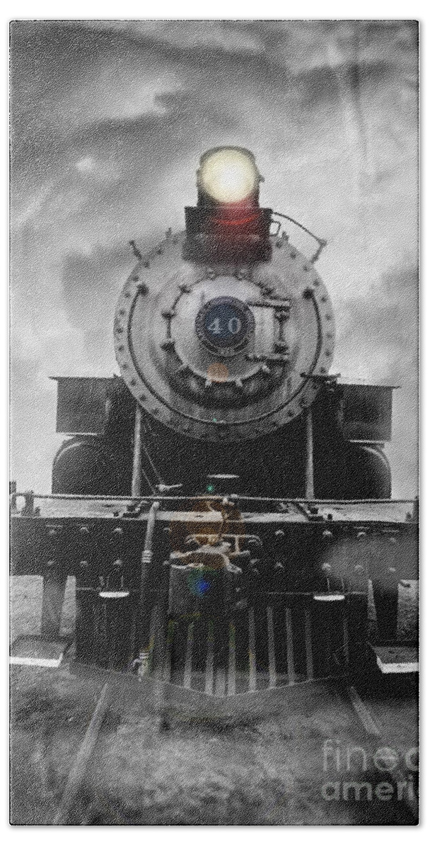 Essex. Train Bath Towel featuring the photograph Steam Train Dream by Edward Fielding