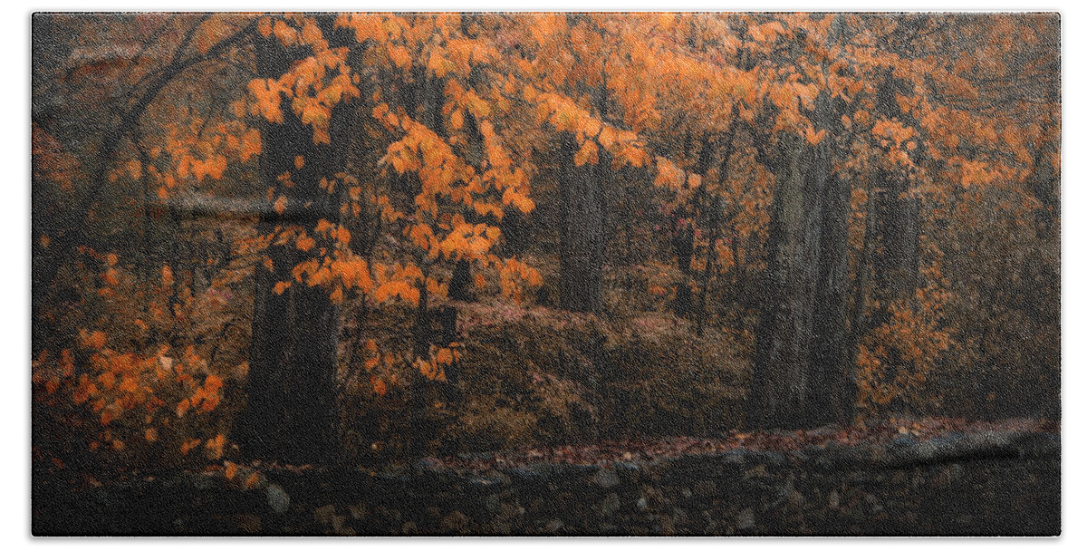 Stonewall Bath Towel featuring the photograph Stonewall In Autumn by Gary Blackman