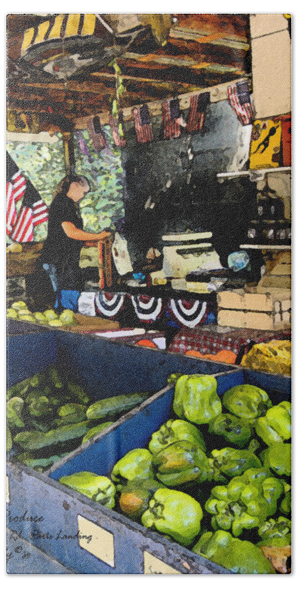 Beasley's Produce Bath Towel featuring the photograph Summer Produce by Lee Owenby