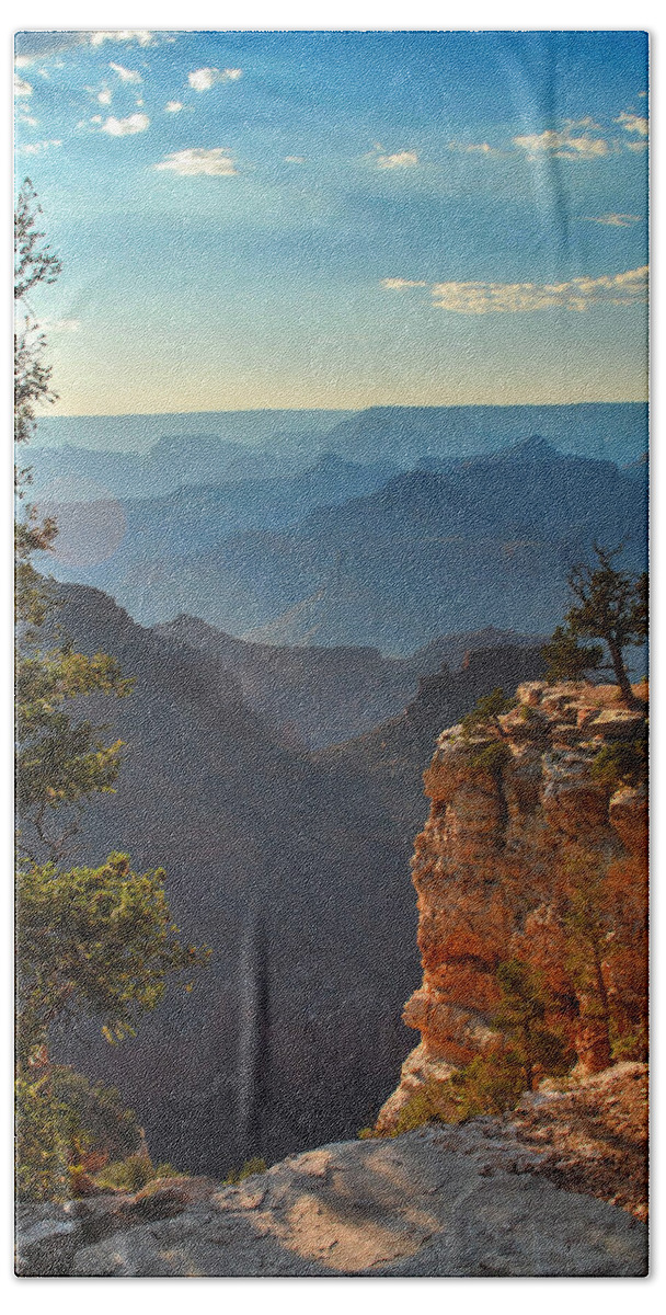 Grand Canyon Wall Art Hand Towel featuring the photograph Sun Setting on Grand Canyon by Gregory Ballos
