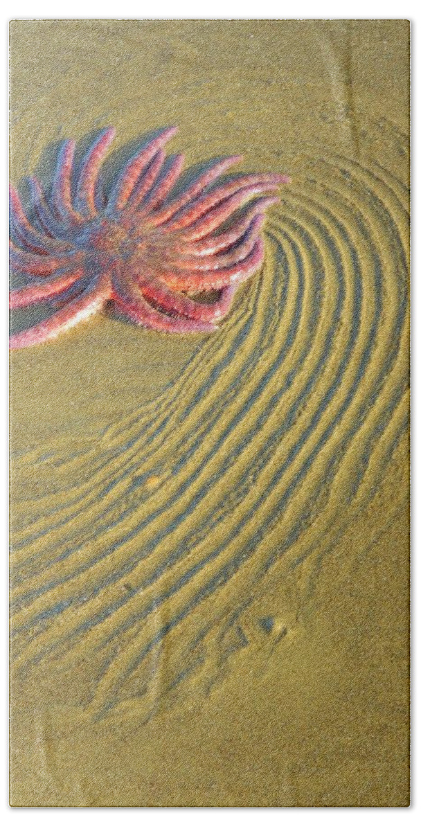 Ocean Bath Towel featuring the photograph Sunflower Starfish by Gallery Of Hope 