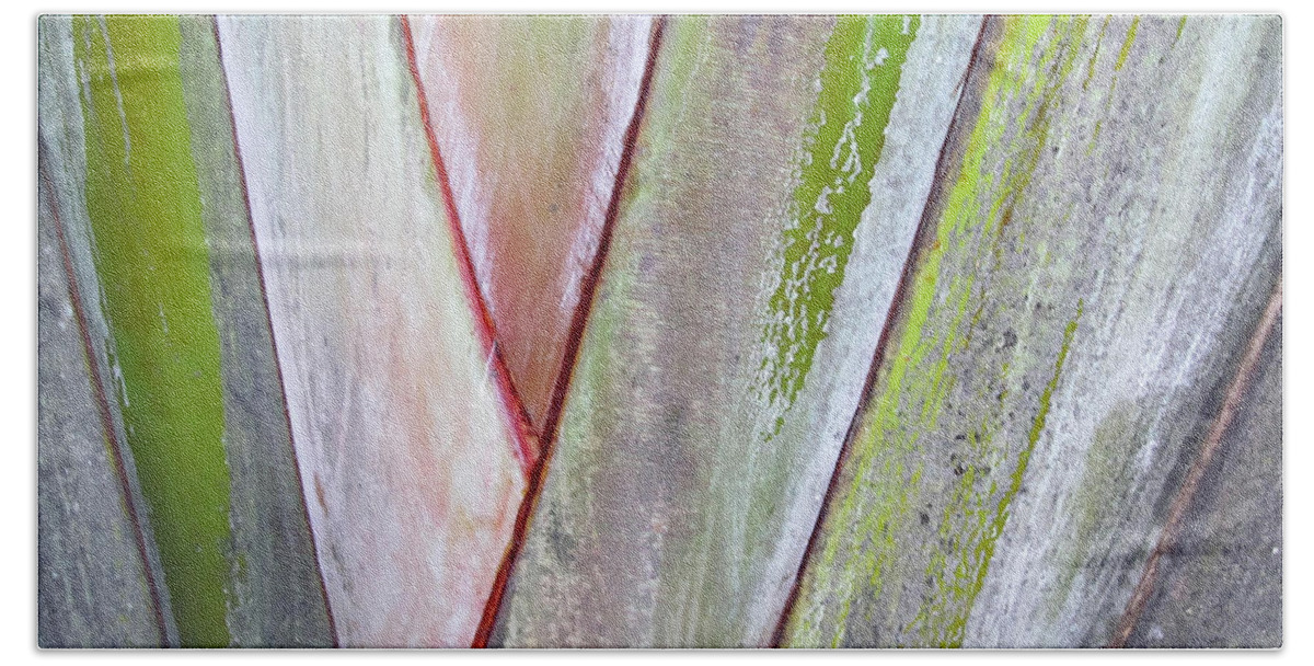 Sunken Gardens Hand Towel featuring the digital art Sunken Gardens Abstract 4 by Maria Huntley