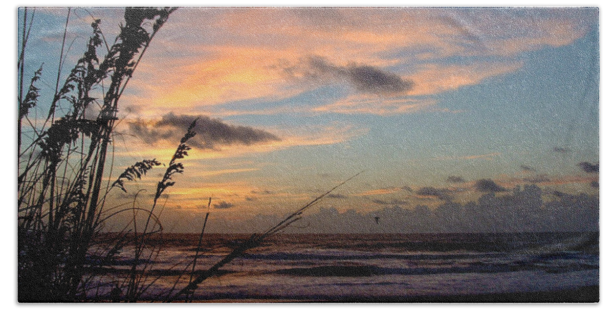 Sunrise Hand Towel featuring the photograph Sunrise over Rodanthe by Stacy Abbott