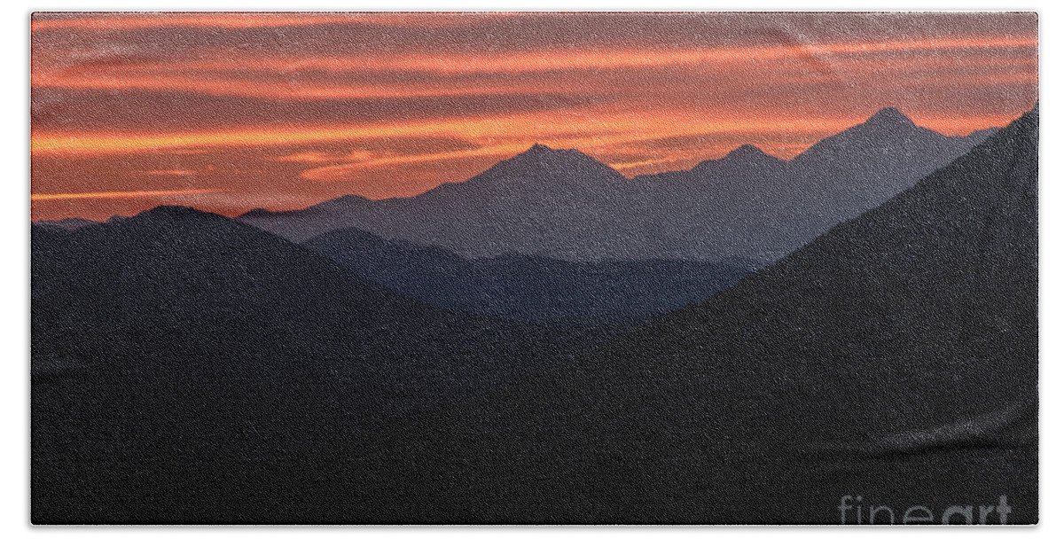 Al Andersen Bath Towel featuring the photograph Sunset At Montezuma Pass by Al Andersen
