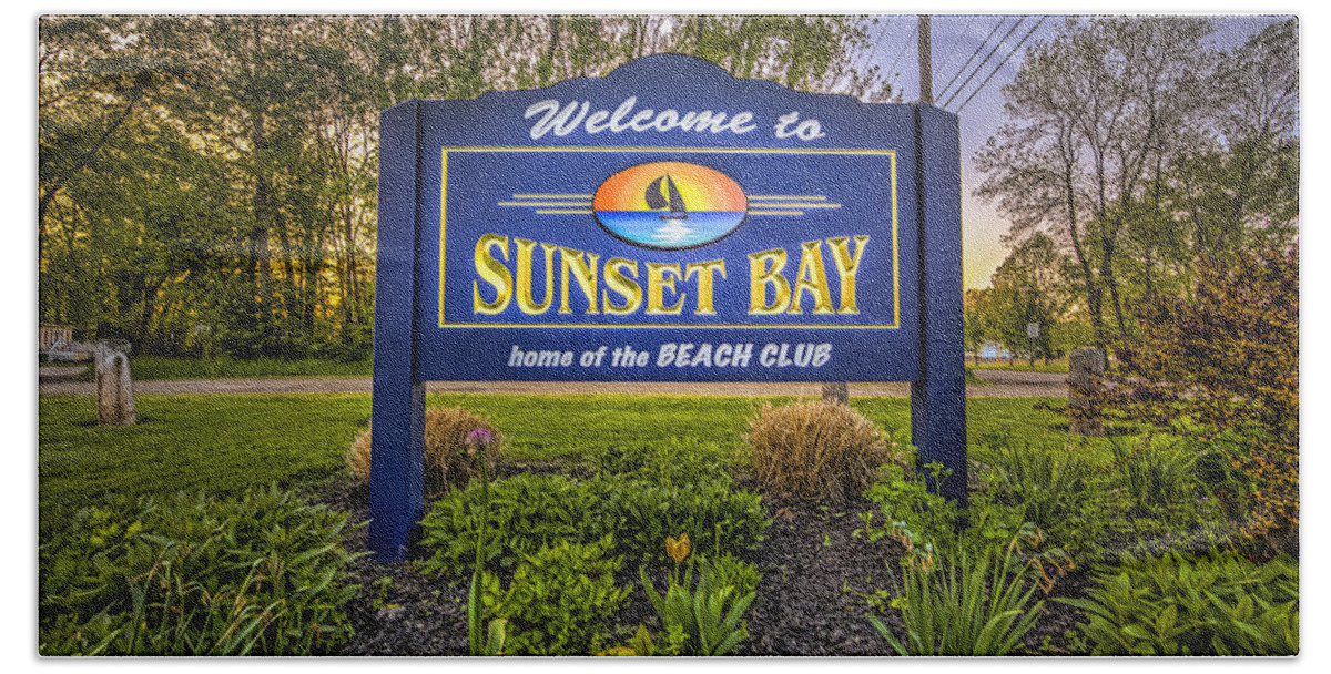 Sunset Bay Hand Towel featuring the photograph Sunset Bay by John Angelo Lattanzio