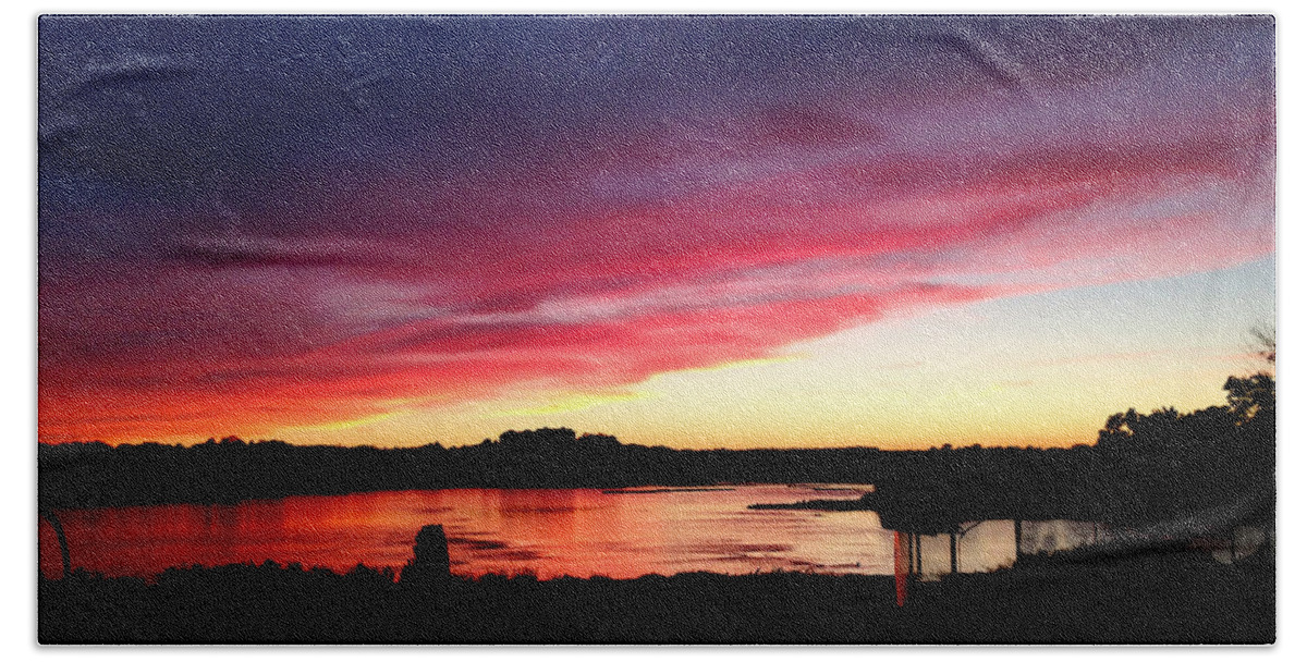 Sunset Bath Towel featuring the photograph Susquehanna Sunset by Jean Macaluso