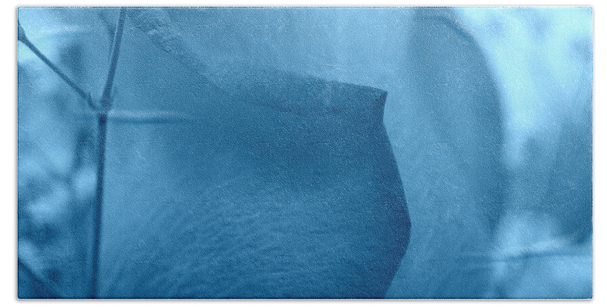 Flower Bath Sheet featuring the digital art Sweet Blue by Teri Schuster