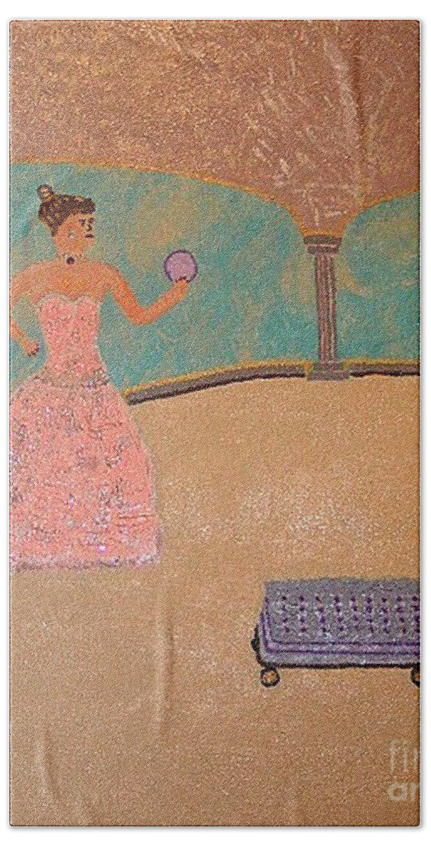 Acrylic Hand Towel featuring the painting Sweet Sixteen by Robyn Louisell