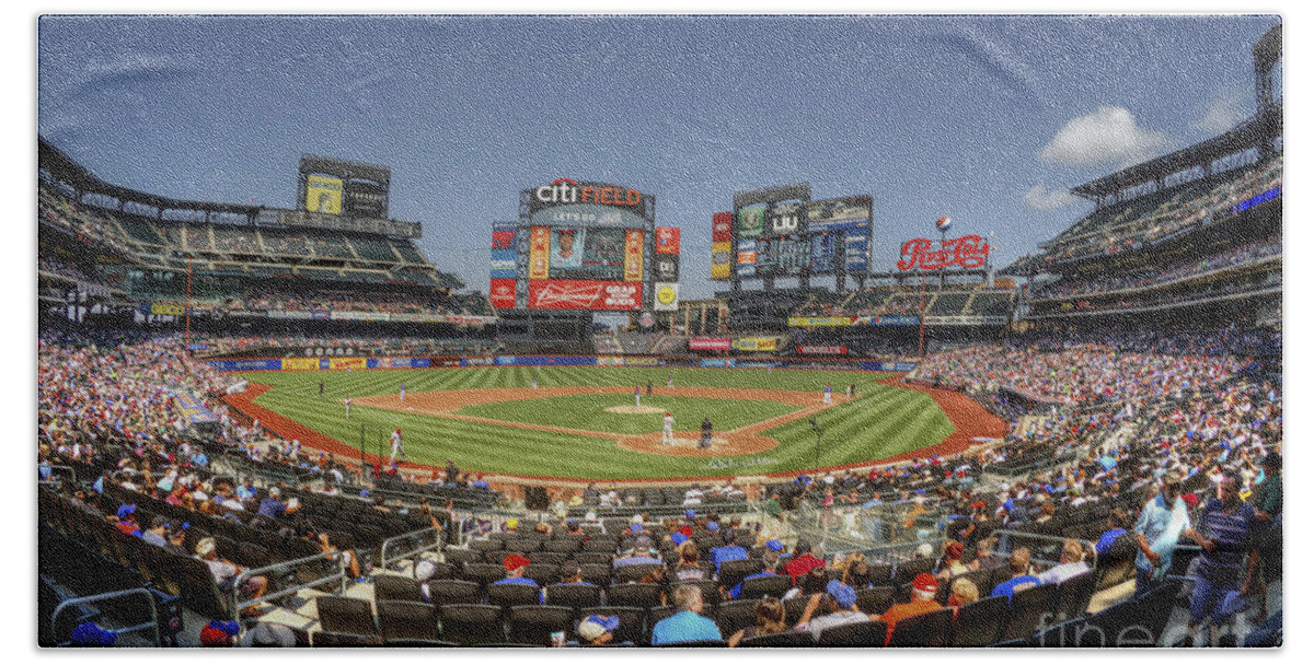 Citi Field Hand Towel featuring the photograph Take Me Out To The Ballgame by Evelina Kremsdorf