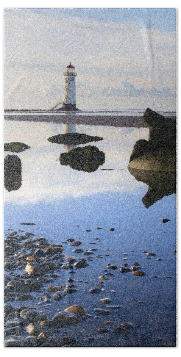 Talacer Bath Towel featuring the photograph Talacer abandoned lighthouse by Spikey Mouse Photography