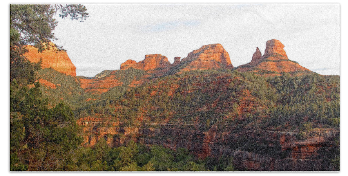 Red Rock Hand Towel featuring the photograph Taste of Sedona by Kelly Holm