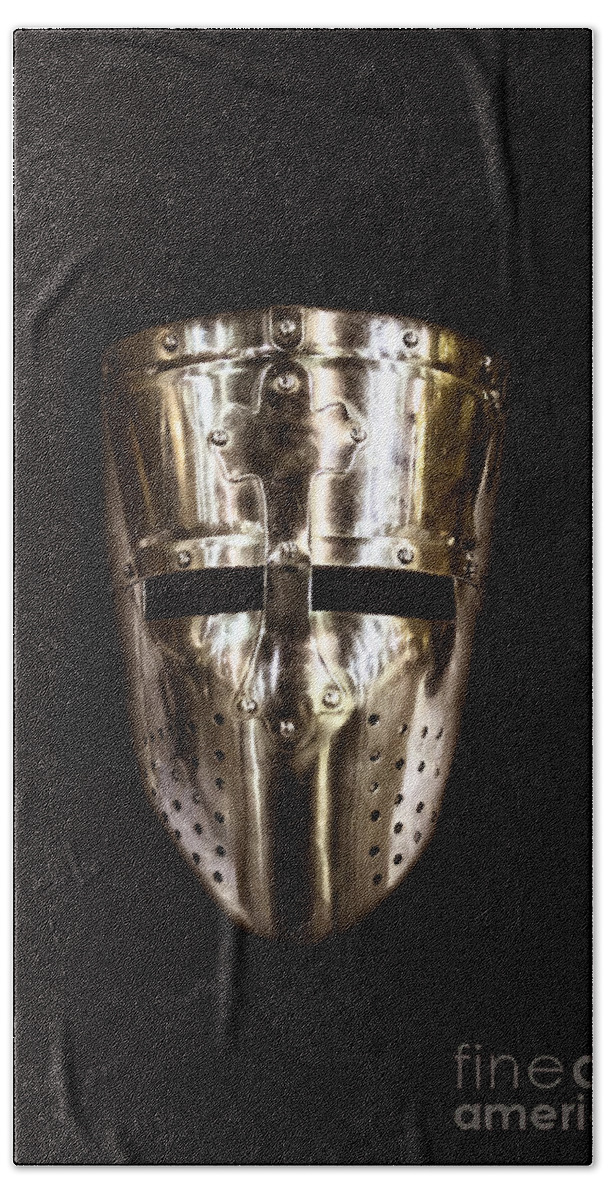 Helmet Hand Towel featuring the photograph Templar by Margie Hurwich