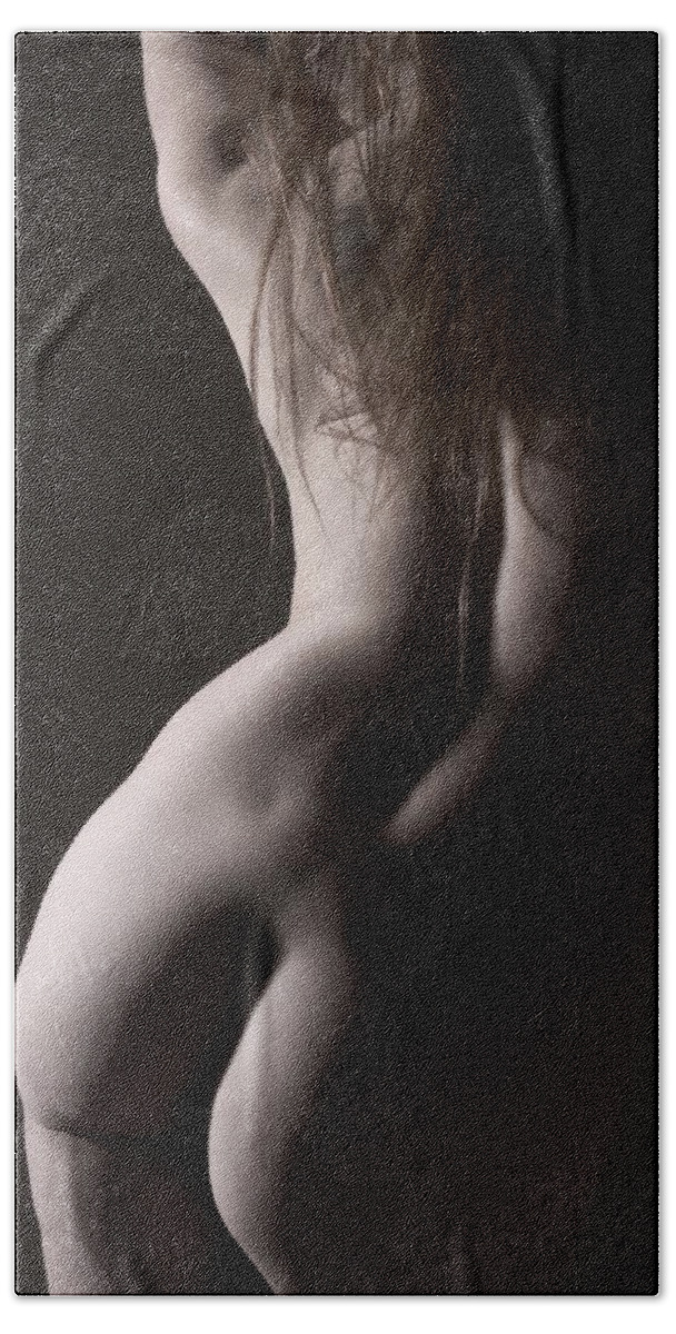 Nude Hand Towel featuring the photograph Temptation by Joe Kozlowski