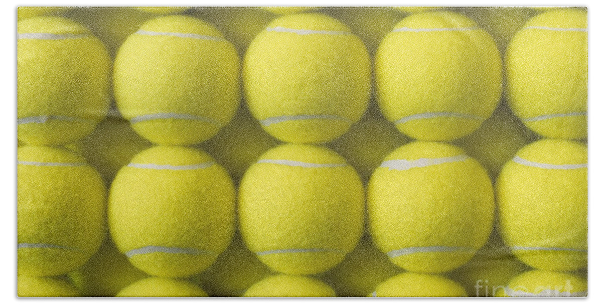 Tennis Ball Bath Towel featuring the photograph Tennis Balls by Jim Corwin