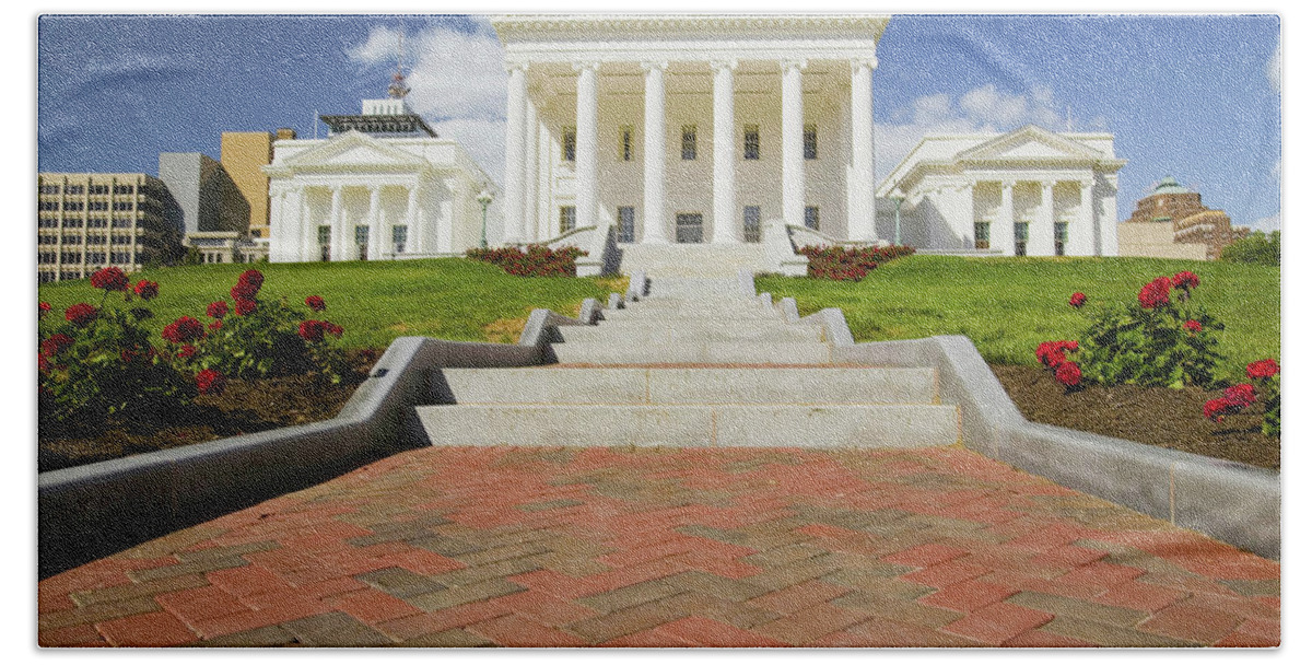 Photography Bath Towel featuring the photograph The 2007 Restored Virginia State by Panoramic Images