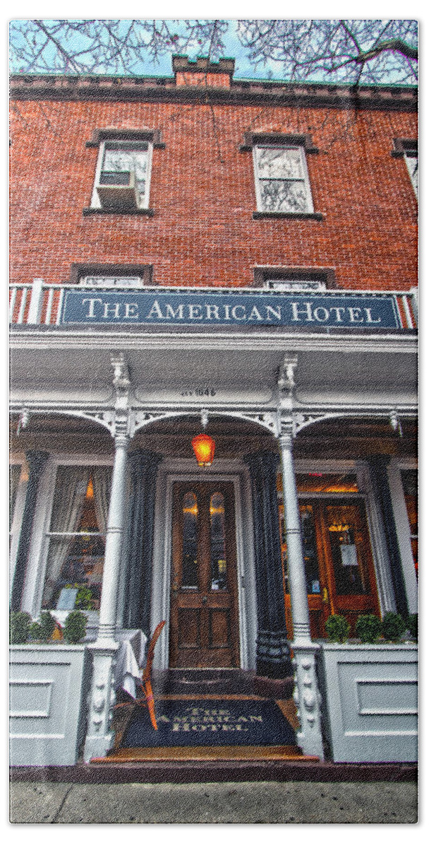 American Hotel Bath Towel featuring the photograph The American Hotel by Robert Seifert