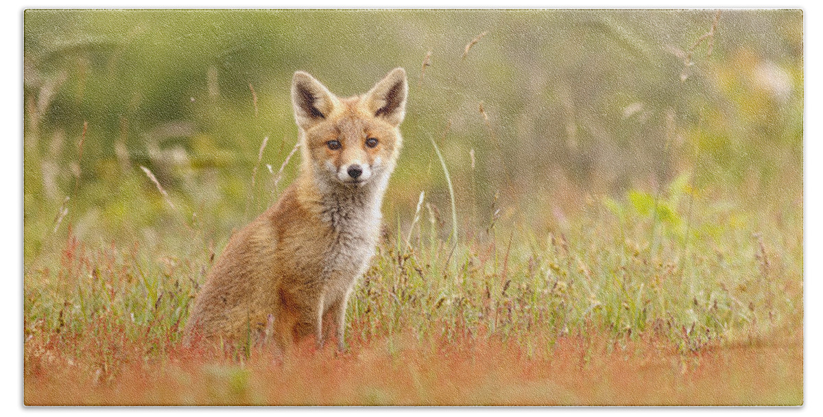 Afternoon Bath Towel featuring the photograph The Catcher in the Sorrel by Roeselien Raimond