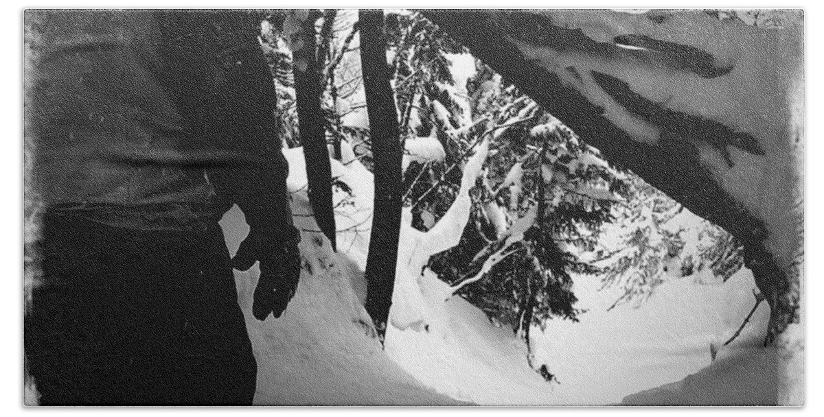 Backcountry Bath Towel featuring the photograph The Chute by James Aiken