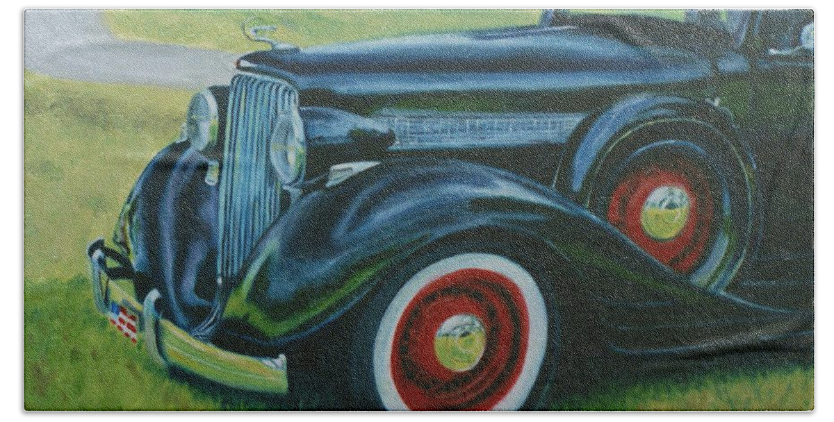 Car Bath Towel featuring the painting The Classic by Jill Ciccone Pike