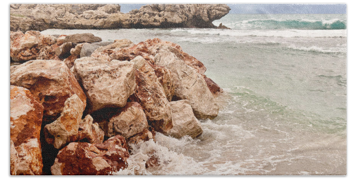 Labadee Bath Towel featuring the photograph The Dragon of Labadee by Mitchell R Grosky