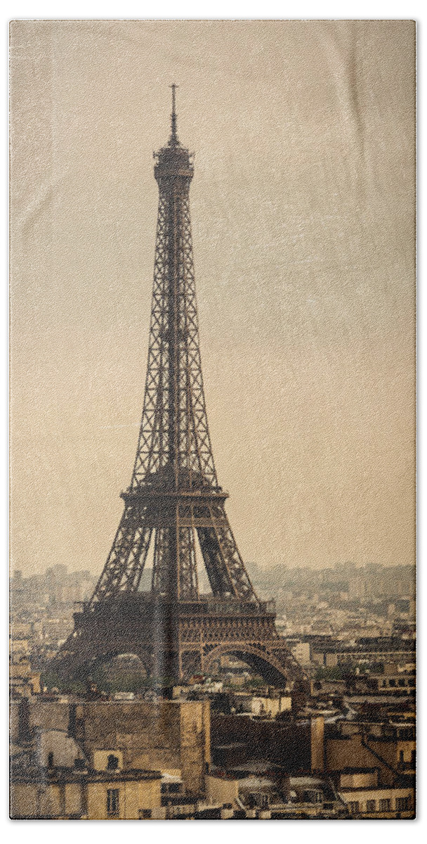 Paris Bath Towel featuring the photograph The Eiffel Tower in Paris France by Dutourdumonde Photography