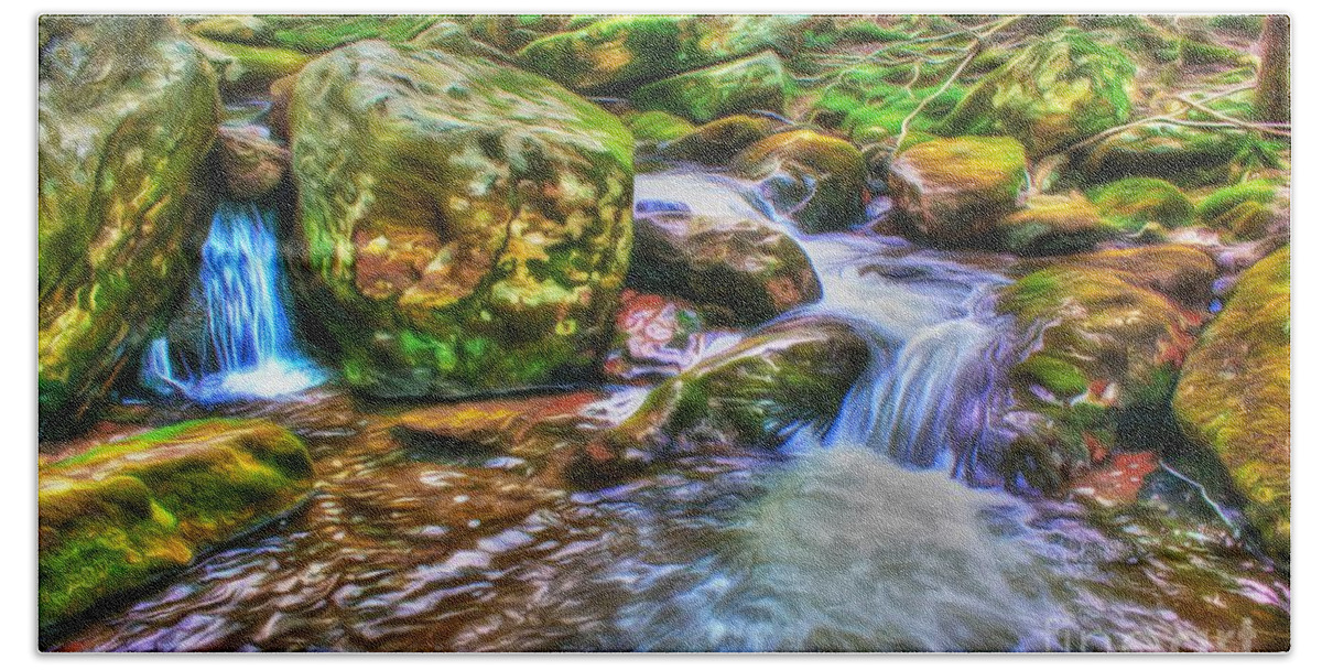 Day Bath Towel featuring the photograph The Emerald Forest 2 by Dan Stone