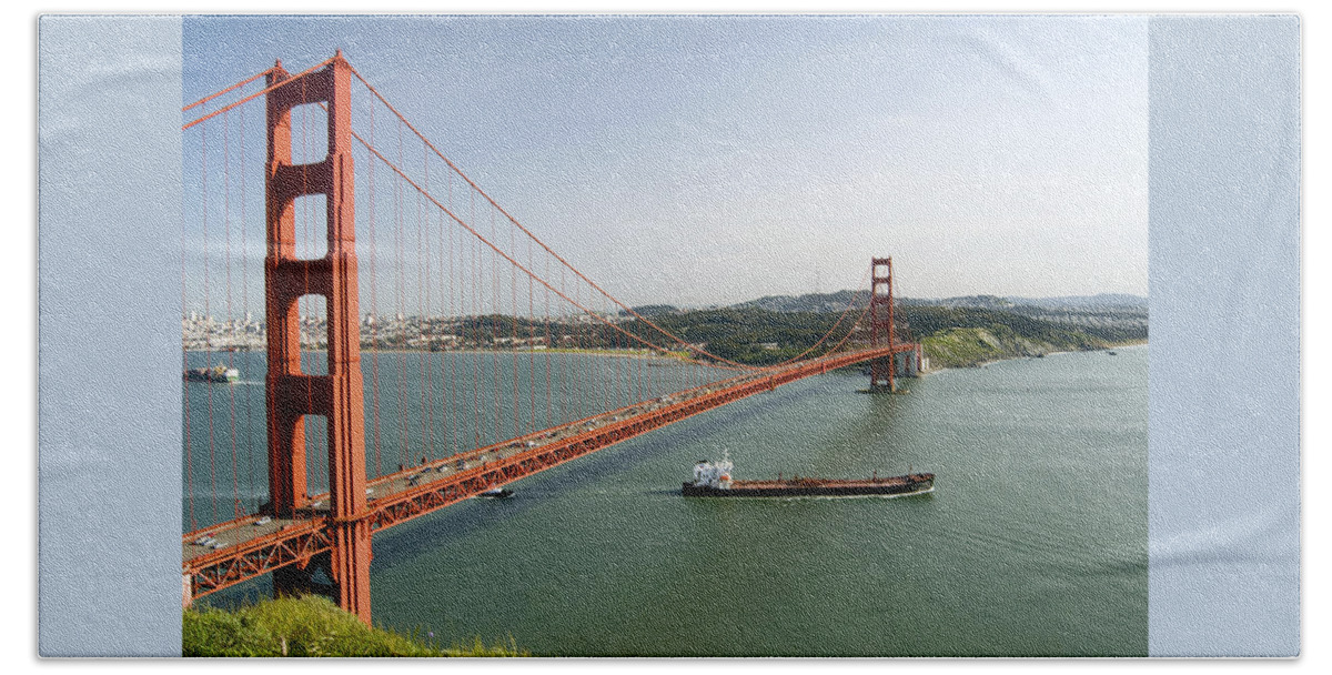 Golden Gate Hand Towel featuring the photograph The Golden Gate by Robert Dann