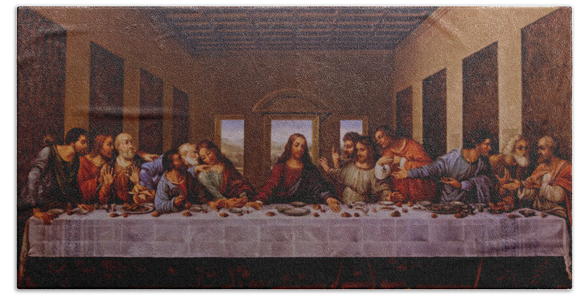 The Last Supper Bath Towel featuring the photograph The Last Supper by Jonathan Davison