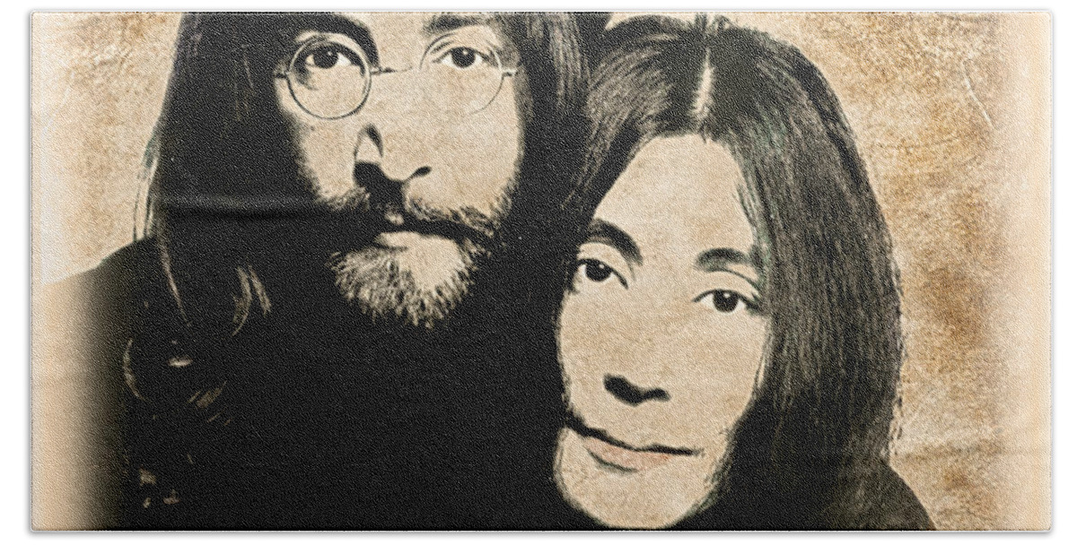 Lennon Bath Towel featuring the photograph The Lennons by Gary Keesler