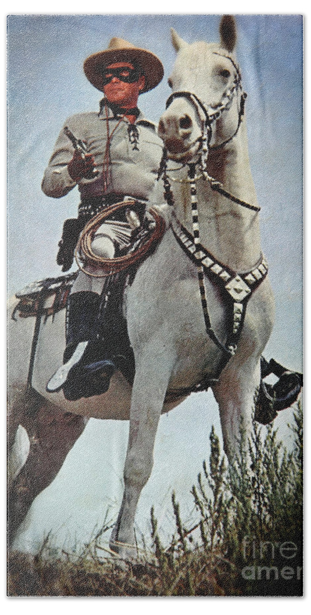 Lone Ranger Bath Towel featuring the photograph The Lone Ranger by Bob Hislop