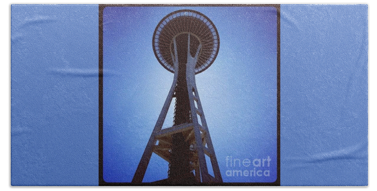 Seattle Space Needle Hand Towel featuring the photograph The Needle by Denise Railey