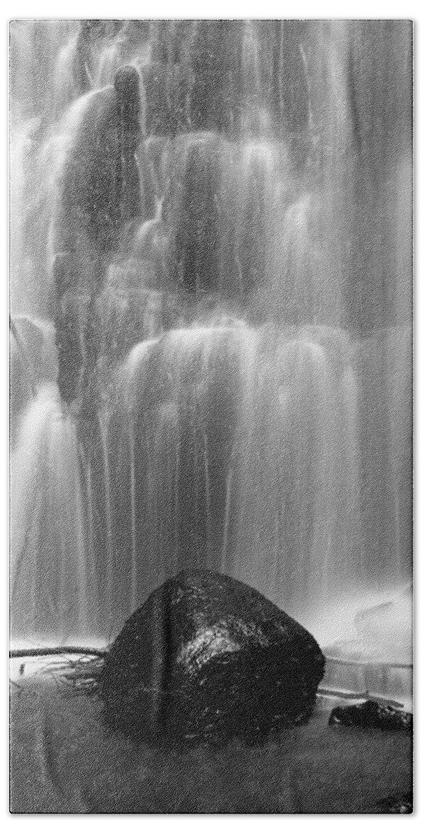 Waterfall Hand Towel featuring the photograph The Nugget by Anthony Davey