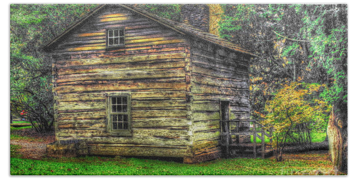 Barn Bath Towel featuring the photograph The Old Mill House by Dan Stone